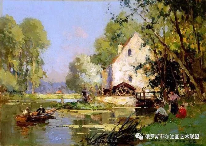 法国画家爱德华莱昂科尔特斯风景油画作品欣赏