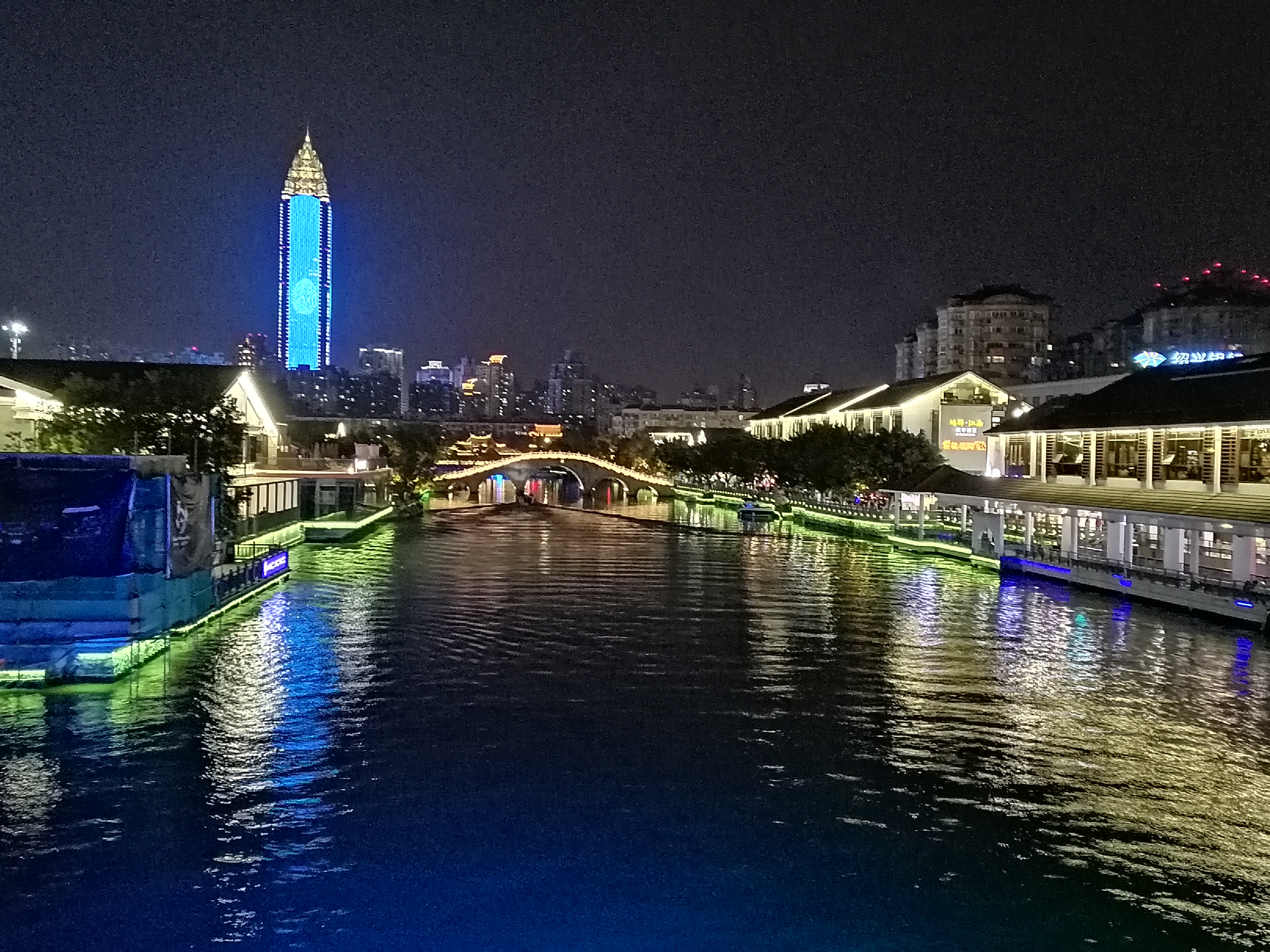 温州南塘街夜景图片