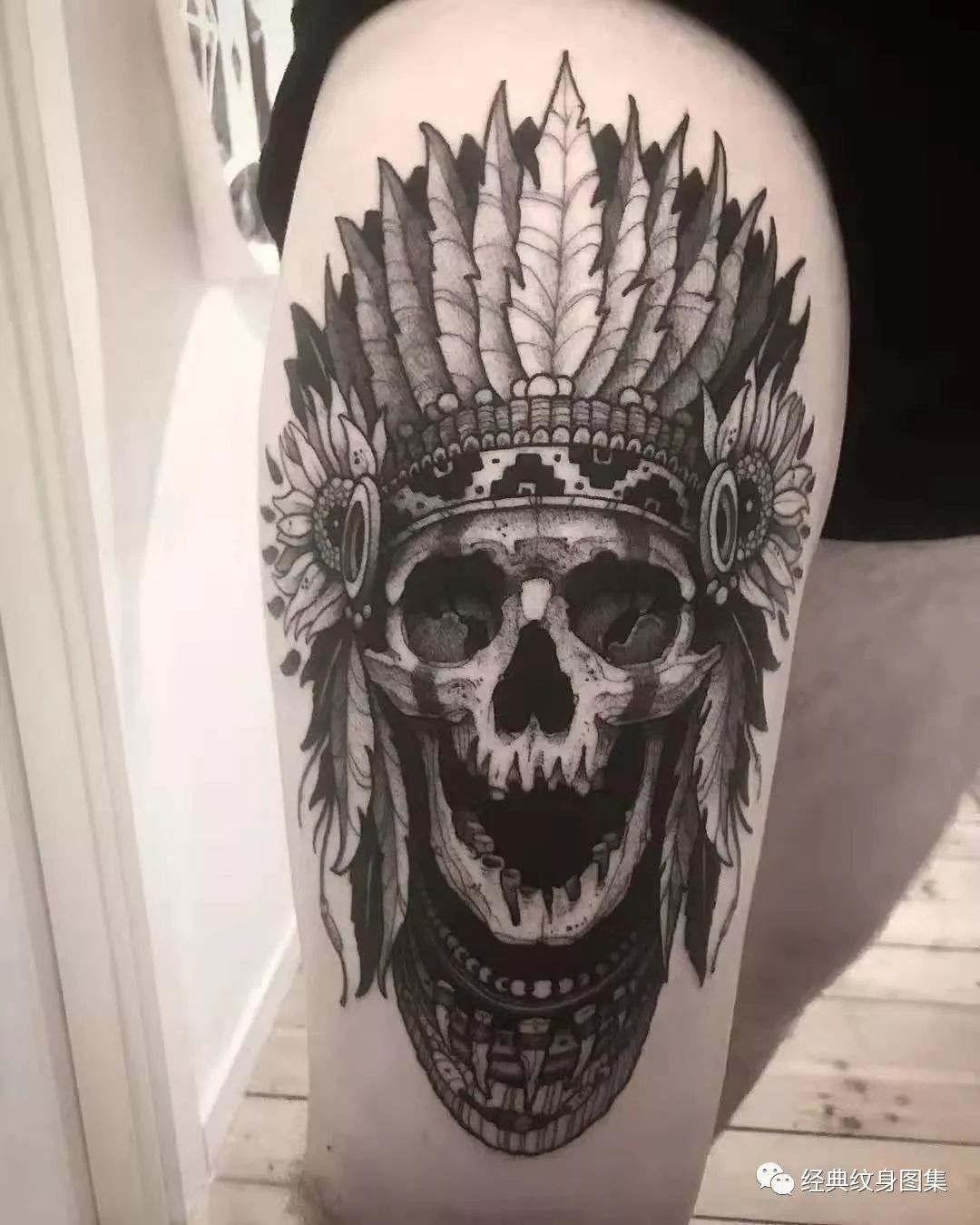骷髅纹身素材