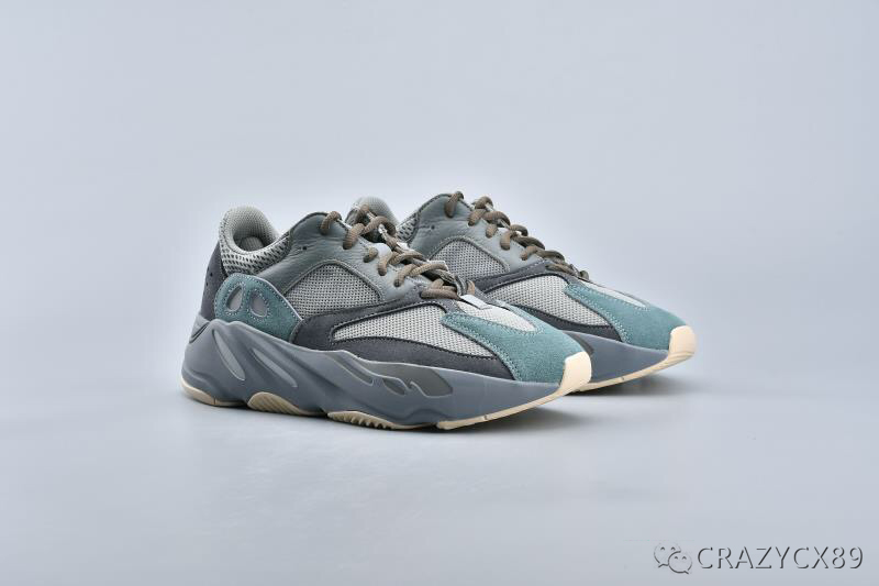 椰子老爹鞋 yeezy boost 700 teal blue 水鸭蓝配色