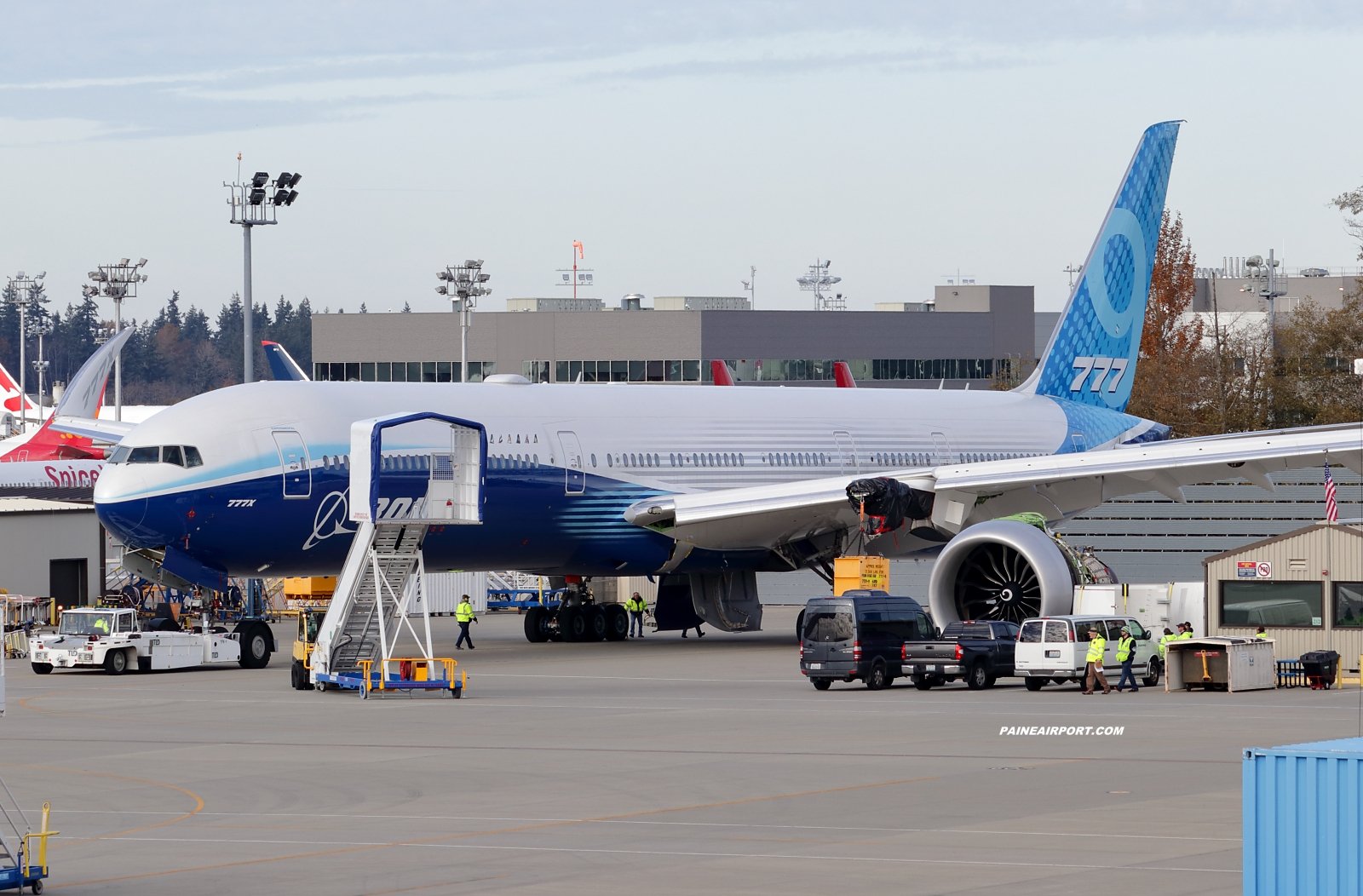 ge9x发动机再次装上波音7779测试将继续