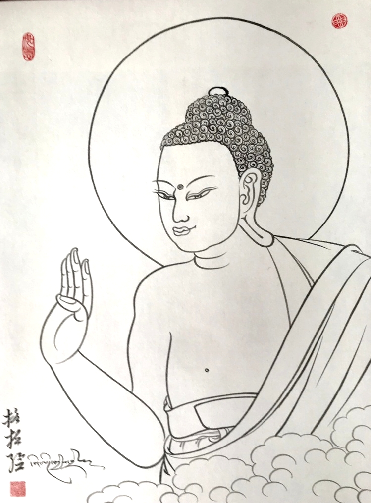 转自人民日报土灯格拉一画一修行传承西藏绘画艺术