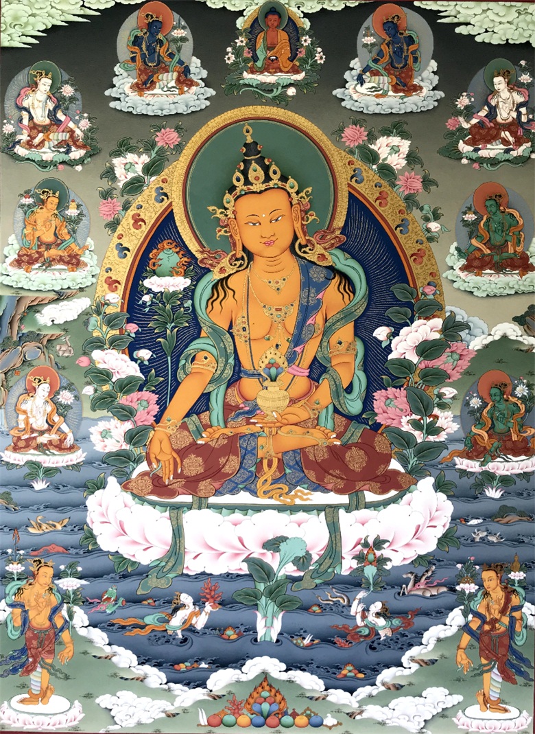 转自人民日报土灯格拉:一画一修行——传承西藏绘画艺术_唐卡