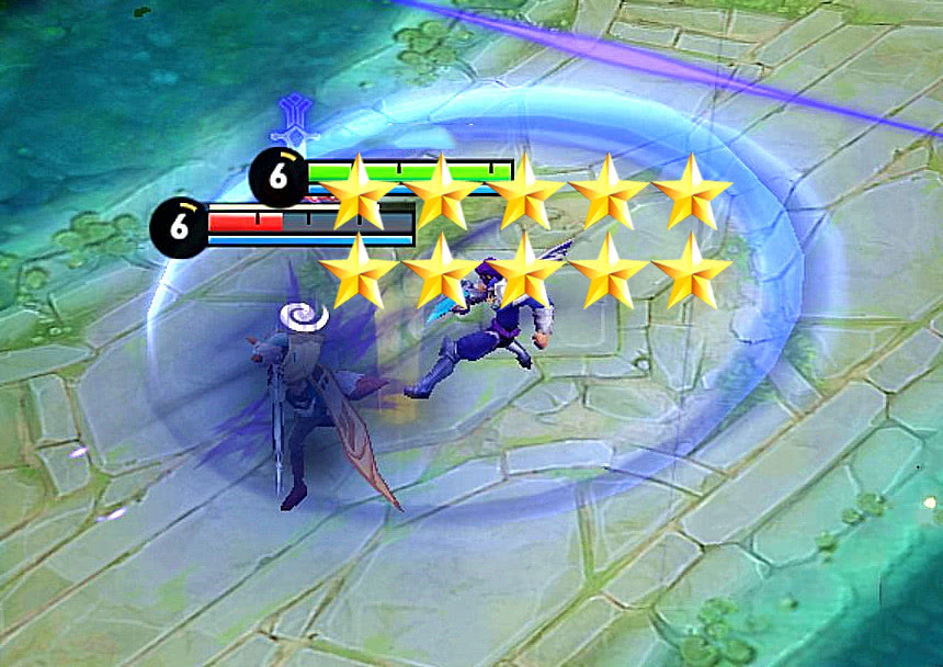 伽罗的移速非常慢,而东皇一技能的三颗能量球持续触碰到伽罗会不断的