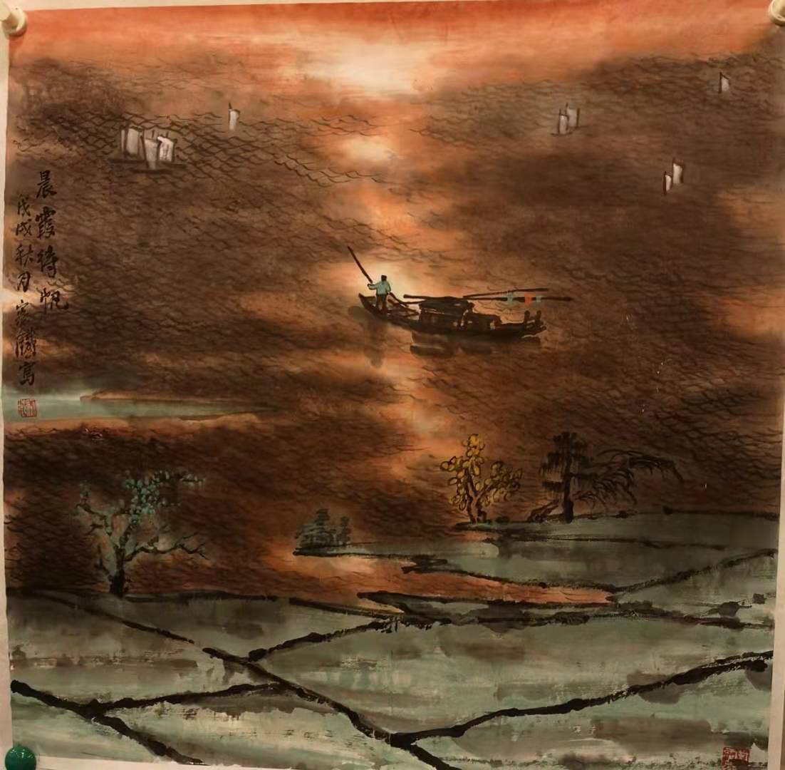 原创一片丹青在珠峰容铁的艺术之美