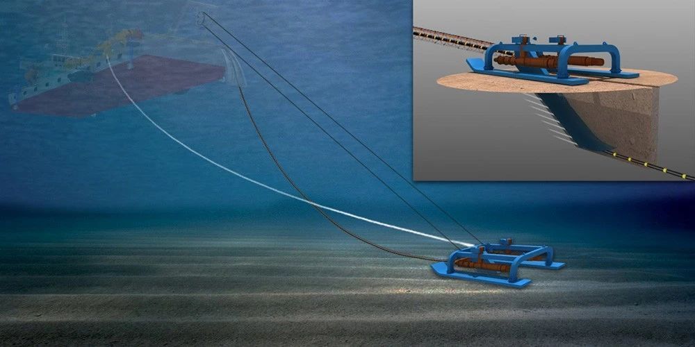 壮观南麂4万多米海底电缆敷设现场