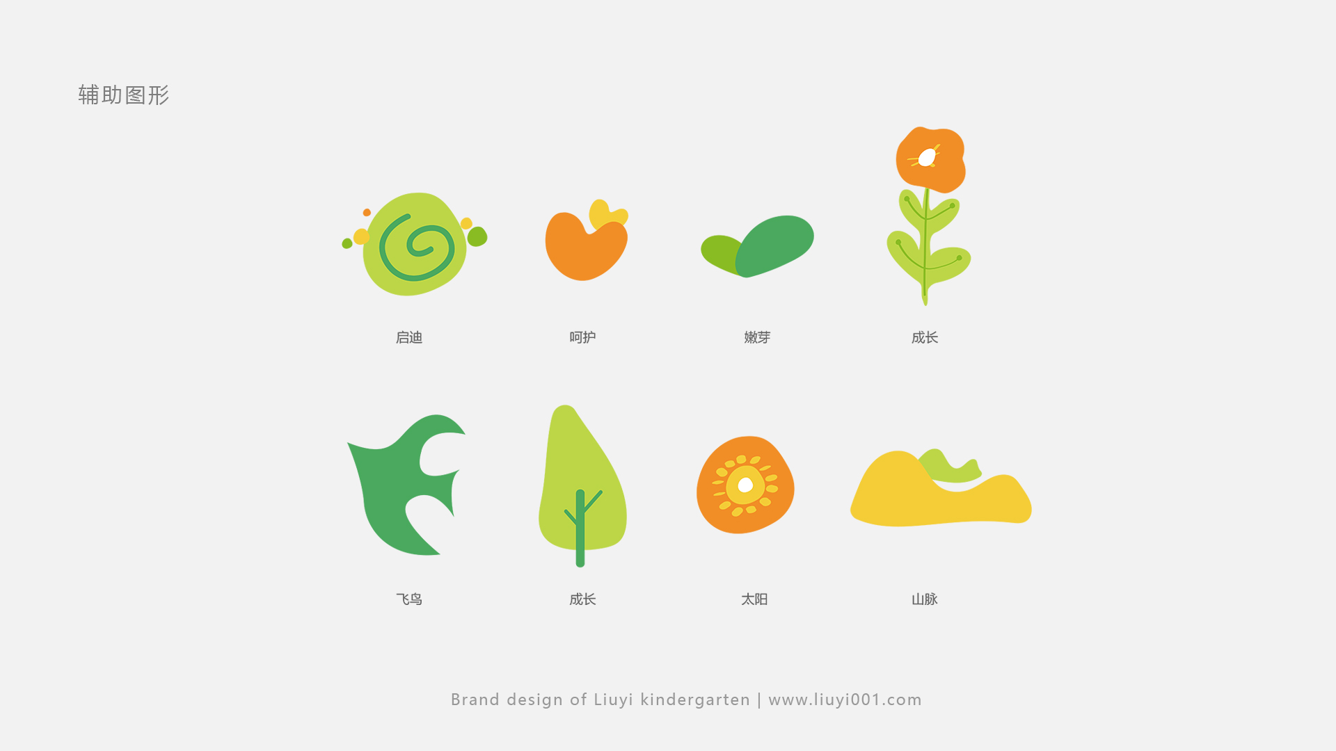 辅助图形在幼儿园品牌设计中的应用与表现
