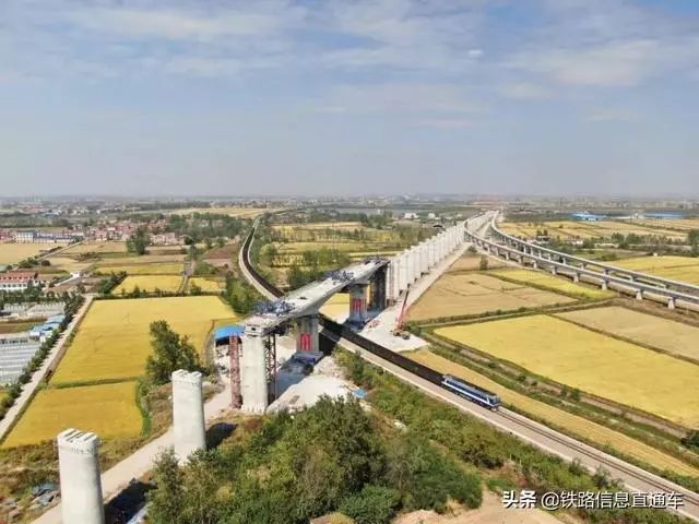 安九高铁成功跨越合九铁路