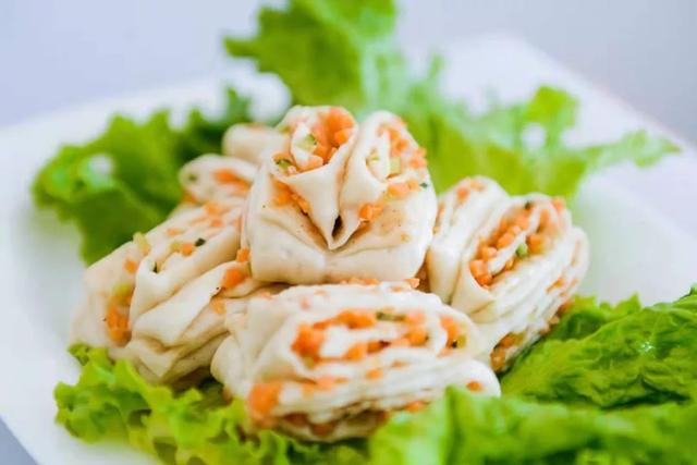 今天面点达人教做蔬菜花卷好吃易学一看就会