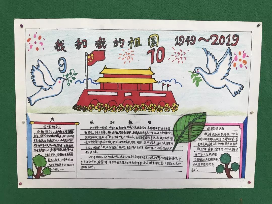 画笔寄情,绘出爱国之心——横岗小学举行我和我的祖国手抄报评比