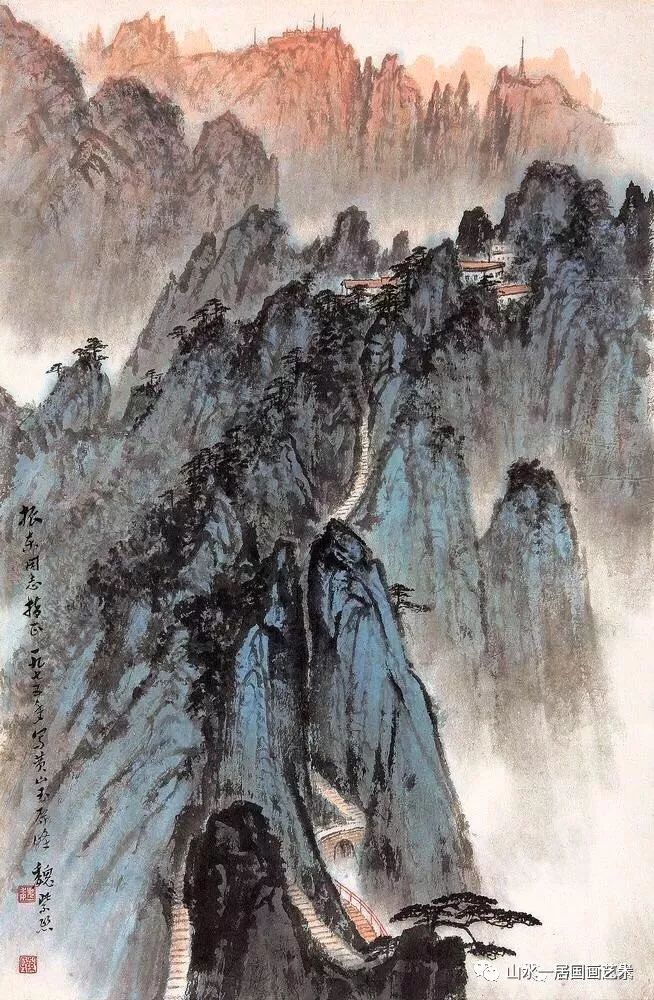 魏紫熙百幅精品山水画欣赏