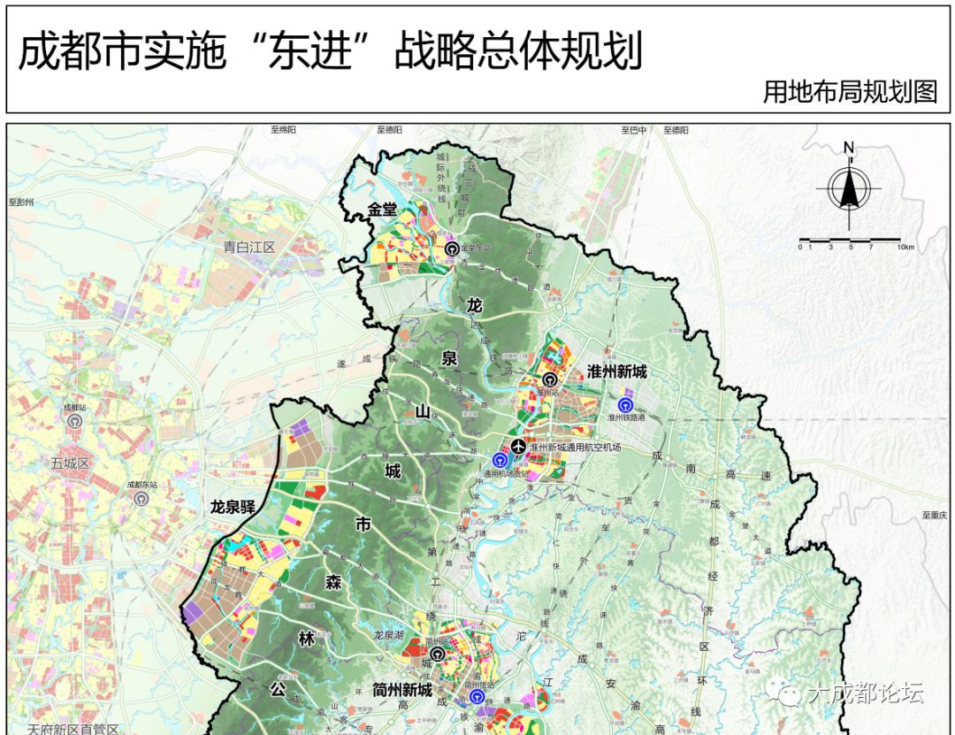 成都东轴线规划图高清图片