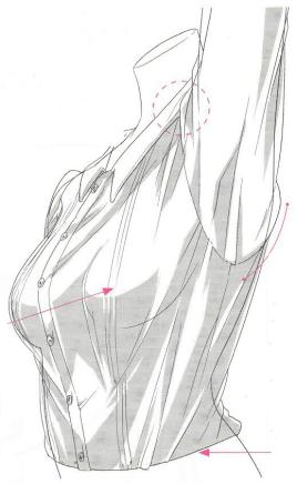 动漫人物衬衫的细节怎么画？教你画出各种各样的衬衫袖子！