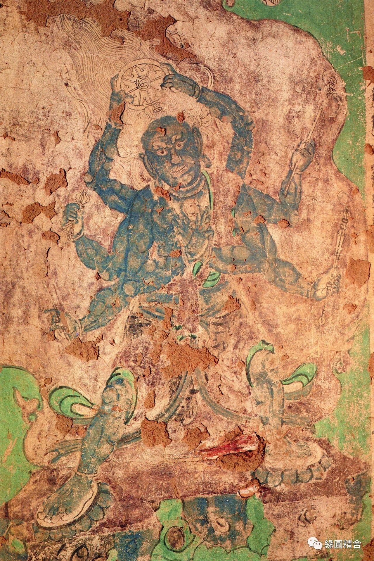 145 第3窟 东壁南侧 五十一面千手观音变左下 八臂金刚 西夏146 第3窟