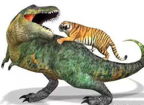 原创老虎若穿越到恐龙时代会怎样可别小看猫科动物它能成为新霸主