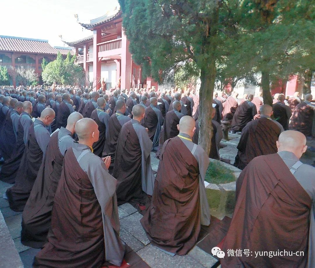 云居山真如禅寺皈依图片