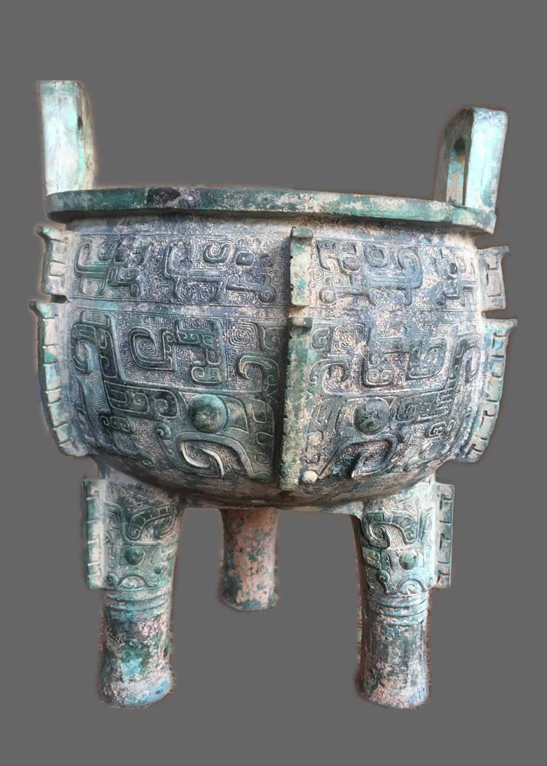 精品赏析--青铜三足鼎_纹饰