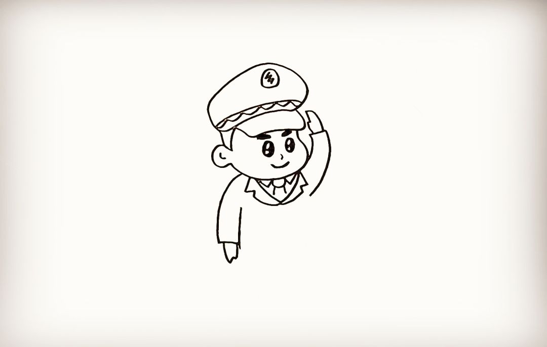 简笔画警察叔叔