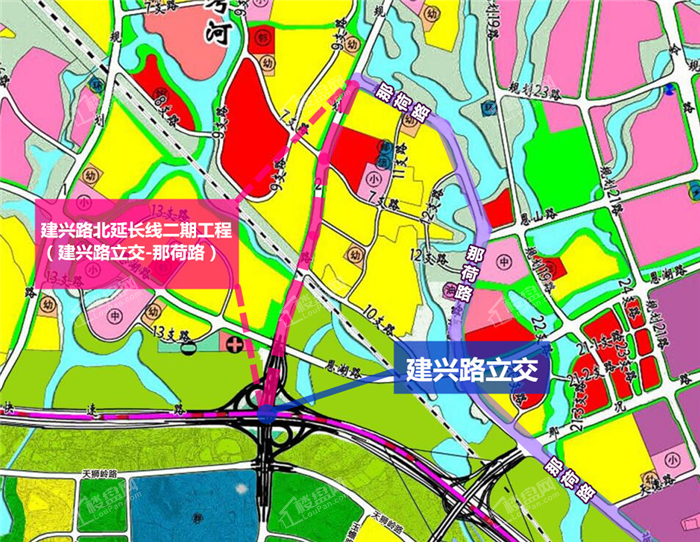 最新建兴路北延长线二期工程获批兴宁东道路建设再升级