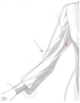 动漫人物衬衫的细节怎么画？教你画出各种各样的衬衫袖子！