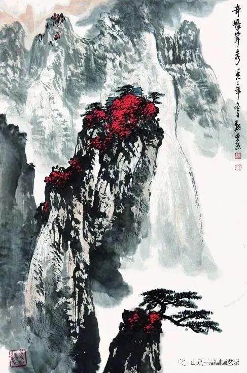 魏紫熙百幅精品山水画欣赏