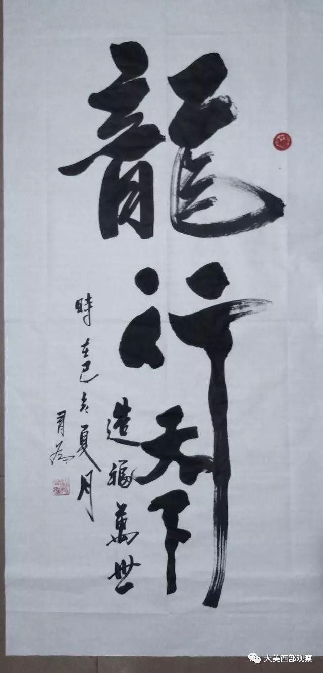 (魏有为先生作品)龙行天下,行书.
