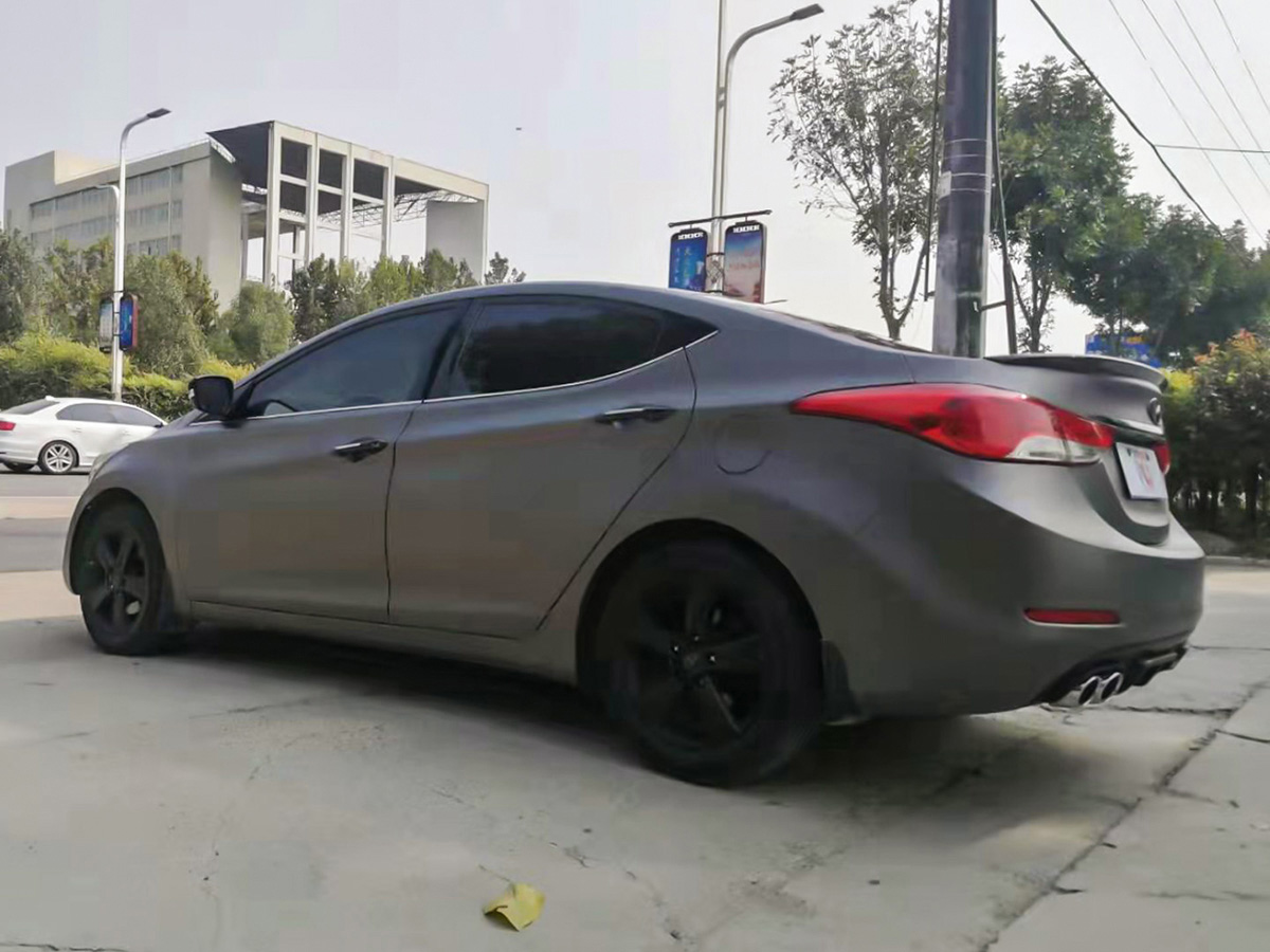 现代朗动车身改色钛金木炭灰rg瑞集改色膜石家庄藁城加盟店出品