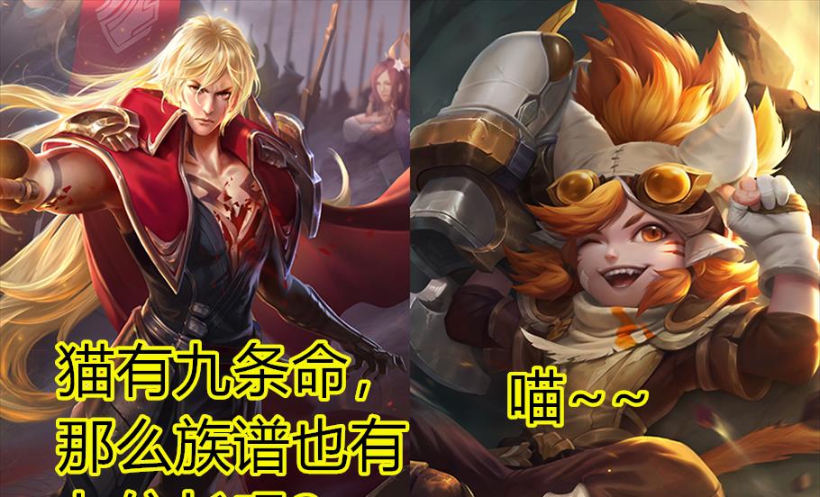 李信&沈梦溪在游戏中沈梦溪的造型是以猫作为原型的,因此在游戏中沈梦