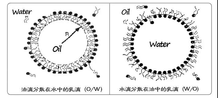 油包水水包油示意图图片