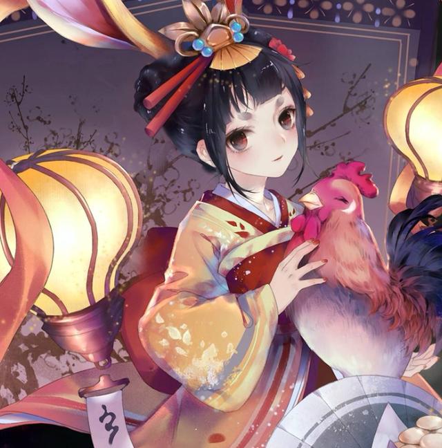 动漫头像和风美图系列端庄得体的美少女对未来充满了希望