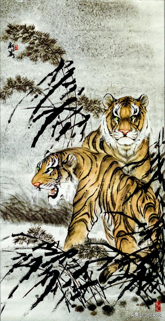 史上最贵画虎名家马新华先生千虎图等作品欣赏