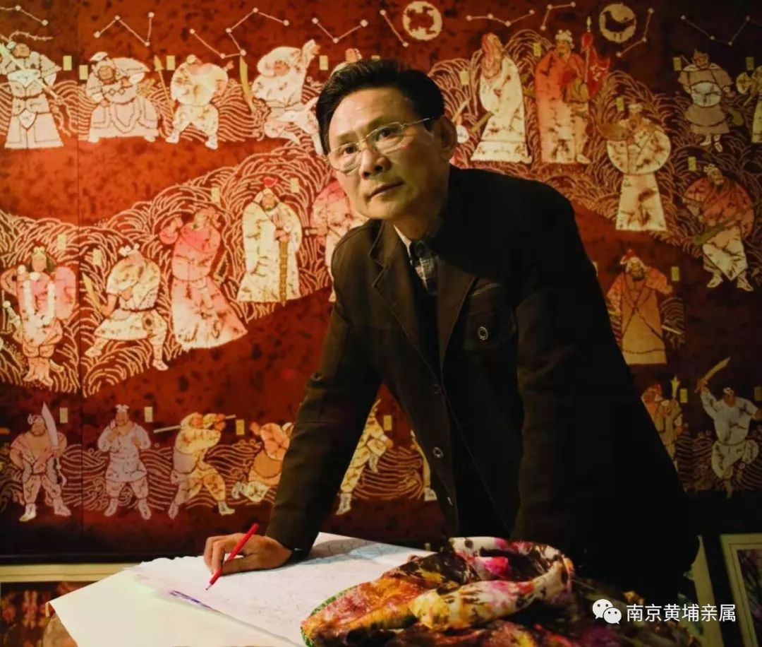 焦宝林和他的扎染作品《水浒一百零八将》如果说《渔光曲》是一首抒情