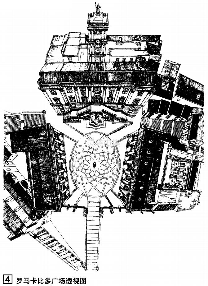 罗马卡比多广场平面图图片