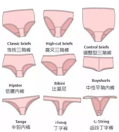 内裤的形状和款式有很多,内裤的种类所以真的需要认真了解,好好挑选