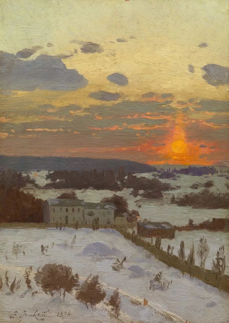 现实主义风景画乌克兰艺术家vladimirdonatovichorlovsky