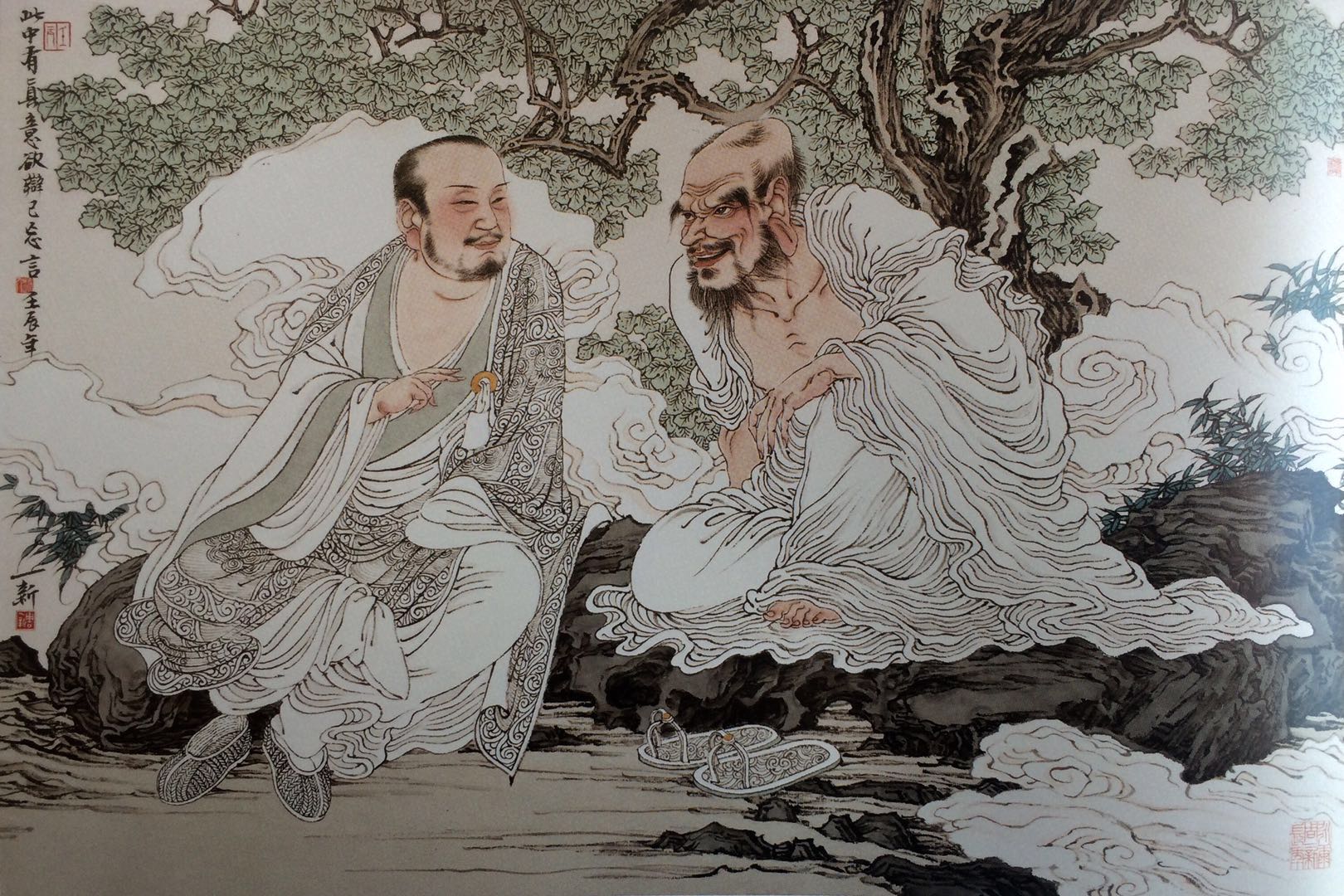 历史文脉滋养下的周一新,将人物画带进了一个新的境界_陈老莲