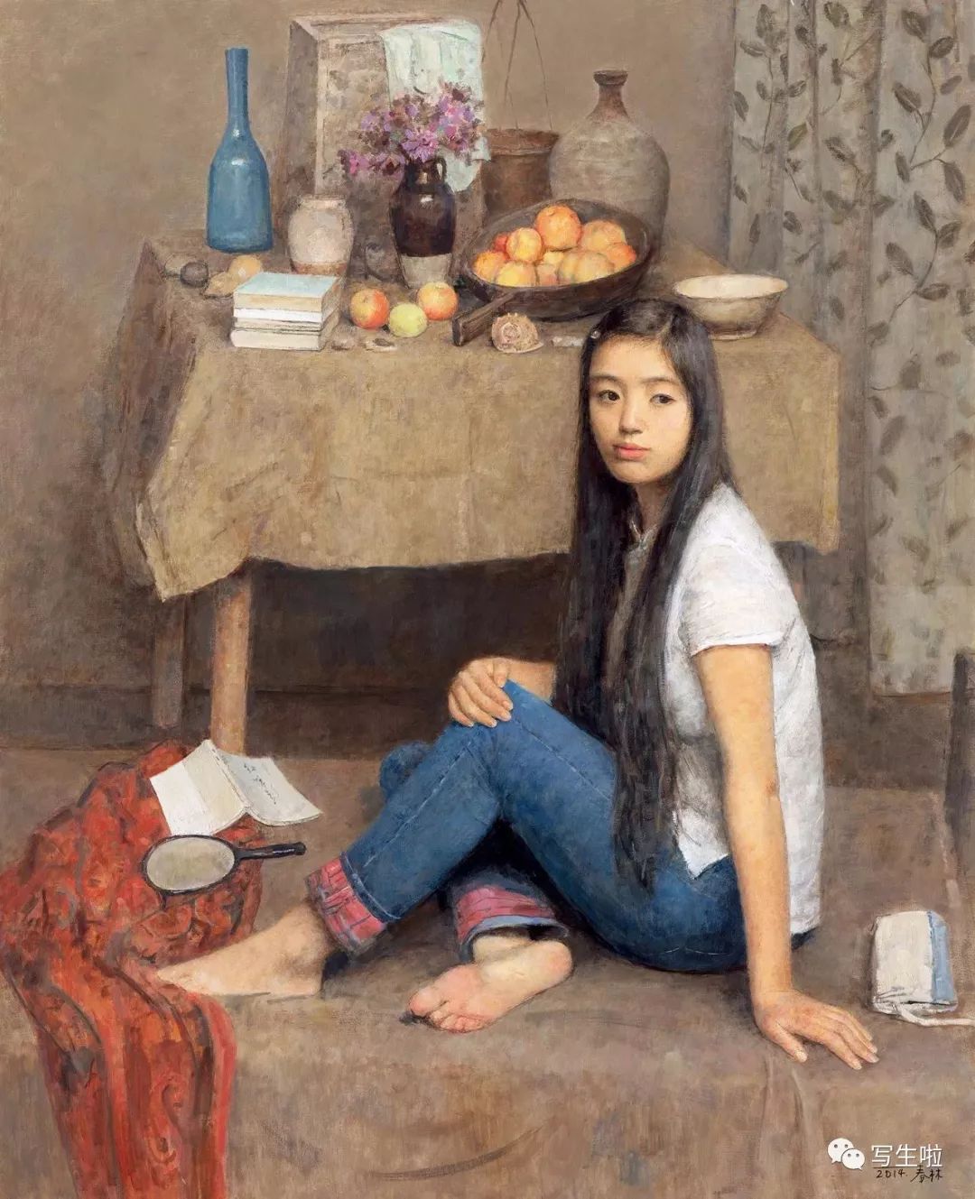 【写生啦】超越时间的宁静——朱春林作品(附新作)_油画
