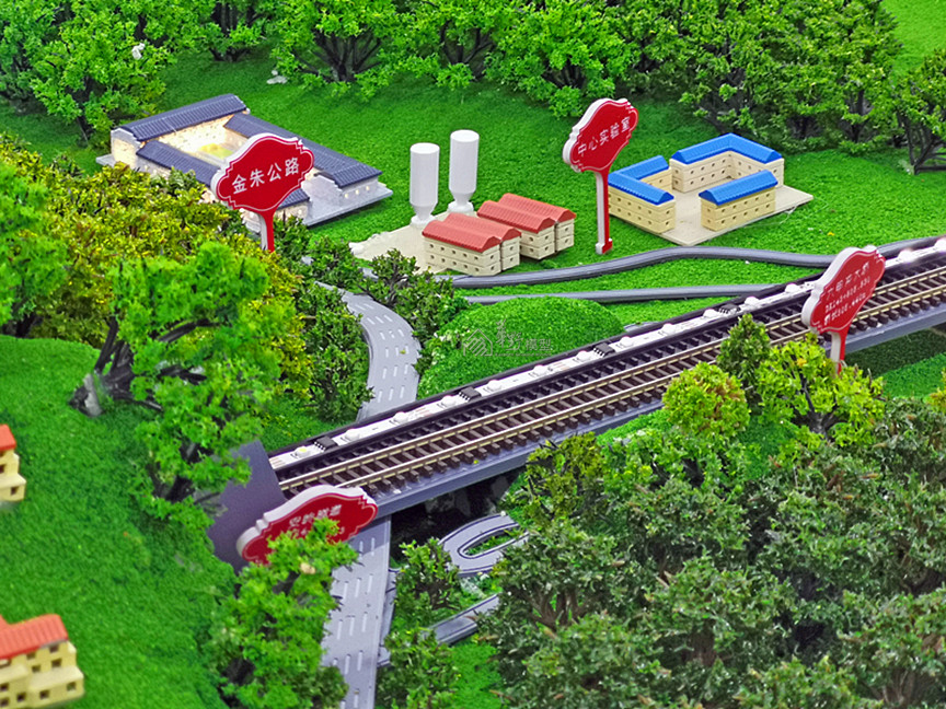 长沙中铁十一局常益长沙盘模型华野模型