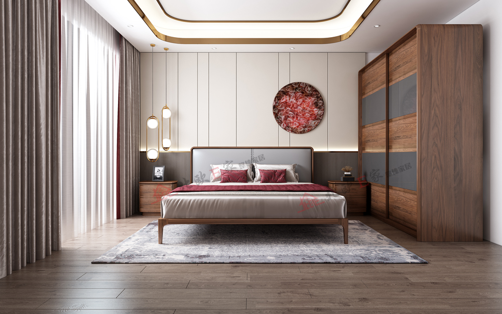 北欧e家│当黑胡桃遇上新中式造出绝美新意境