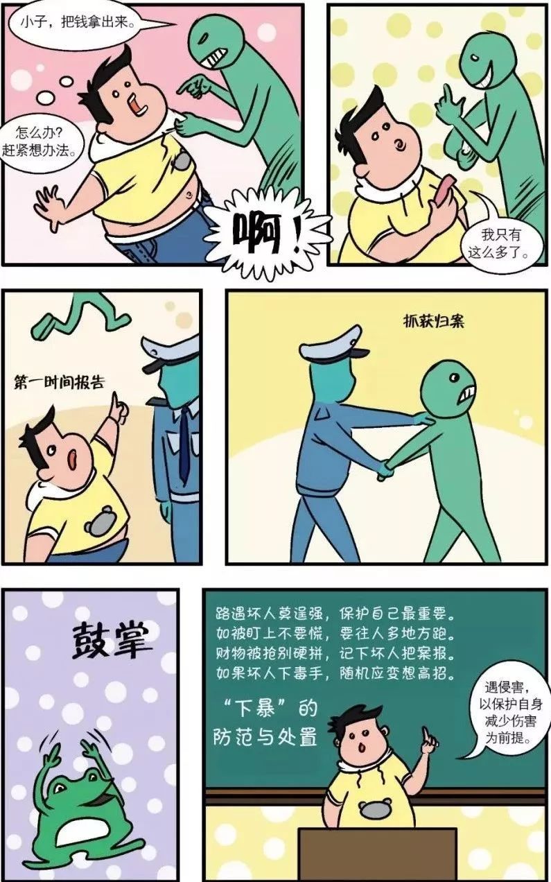 学生安全自护教育漫画