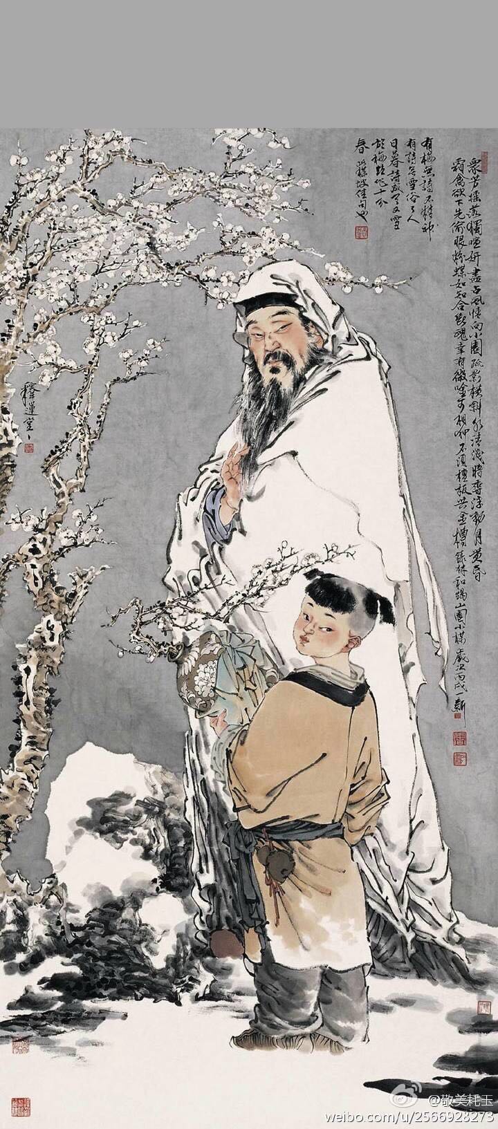 历史文脉滋养下的周一新将人物画带进了一个新的境界