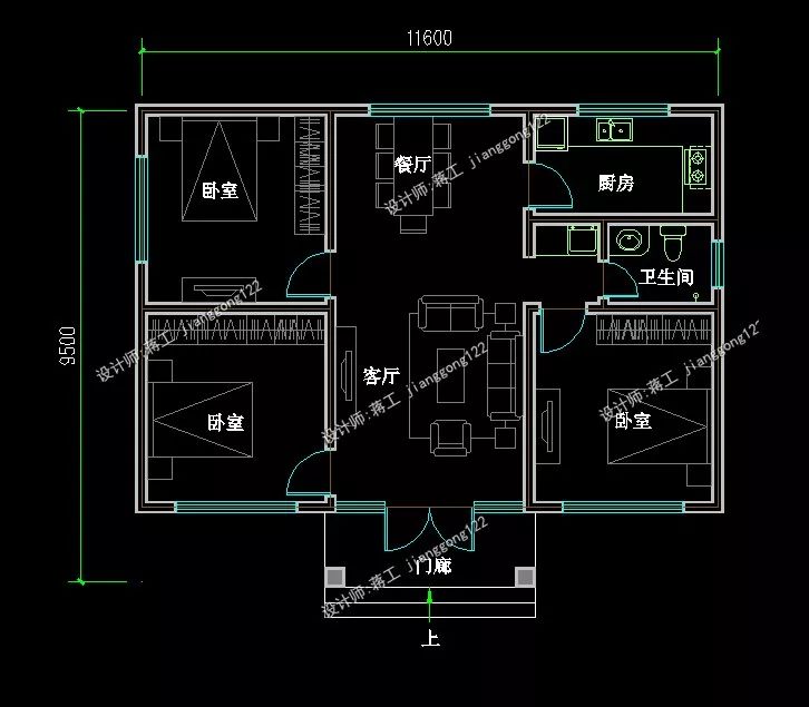 7款一层养老型农村别墅90120平的小户型造价9万起