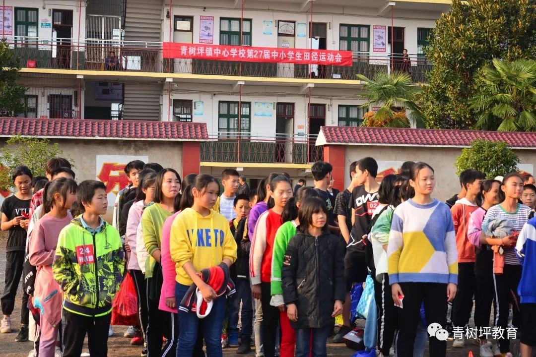 11月8日下午,青树坪镇中心学校跃进杯田径运动会在五星中学隆重举行