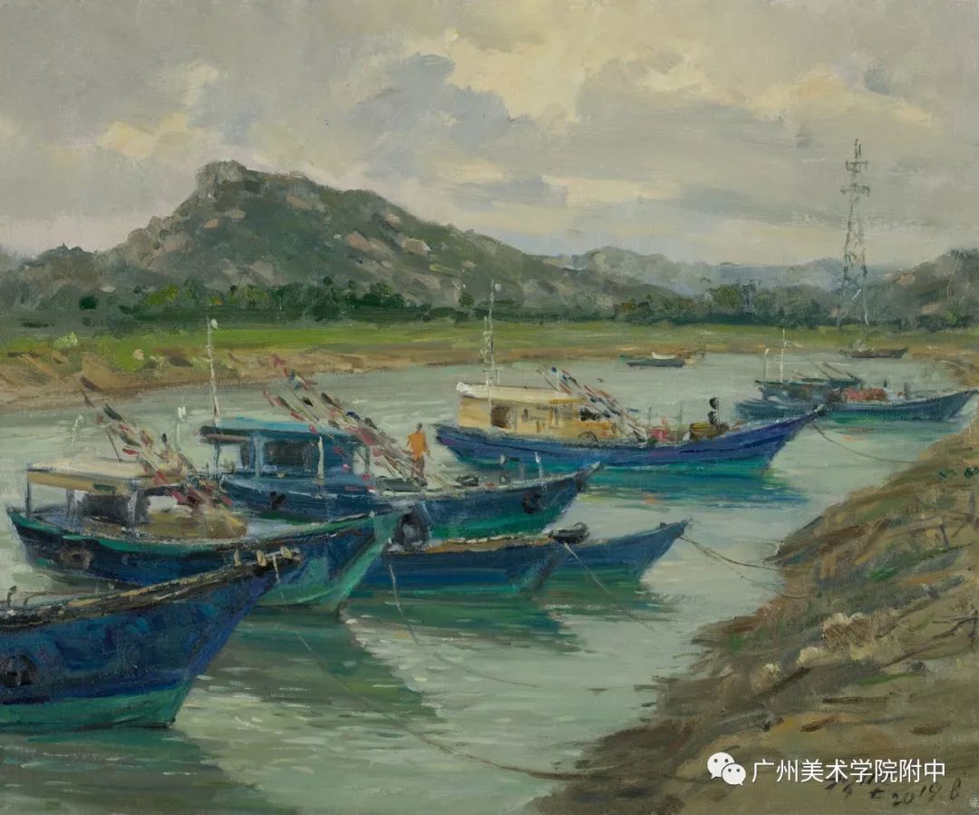 快讯诗意的阳光61丁松坚油画写生展在广州美院附中南楼展厅开幕