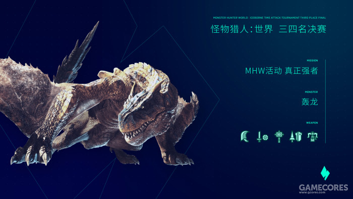 决赛:mhw活动 冰冠之主,对手:冰呪龙奖金· 第一名:8000元;· 第二