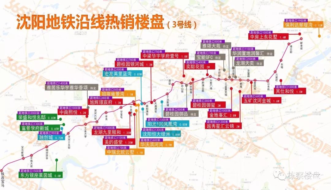 最新消息瀋陽地鐵三號線5年通車一期工程即將開建棟察樓市早報119