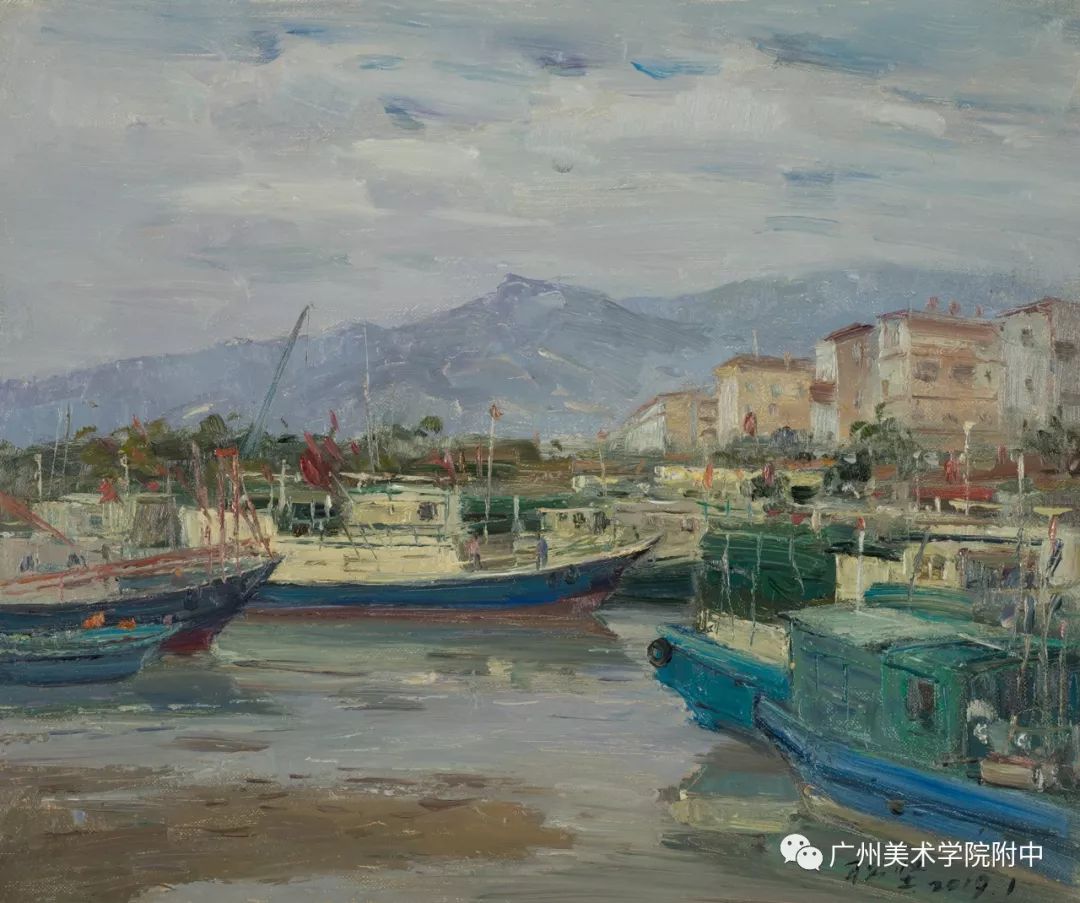 快讯诗意的阳光61丁松坚油画写生展在广州美院附中南楼展厅开幕