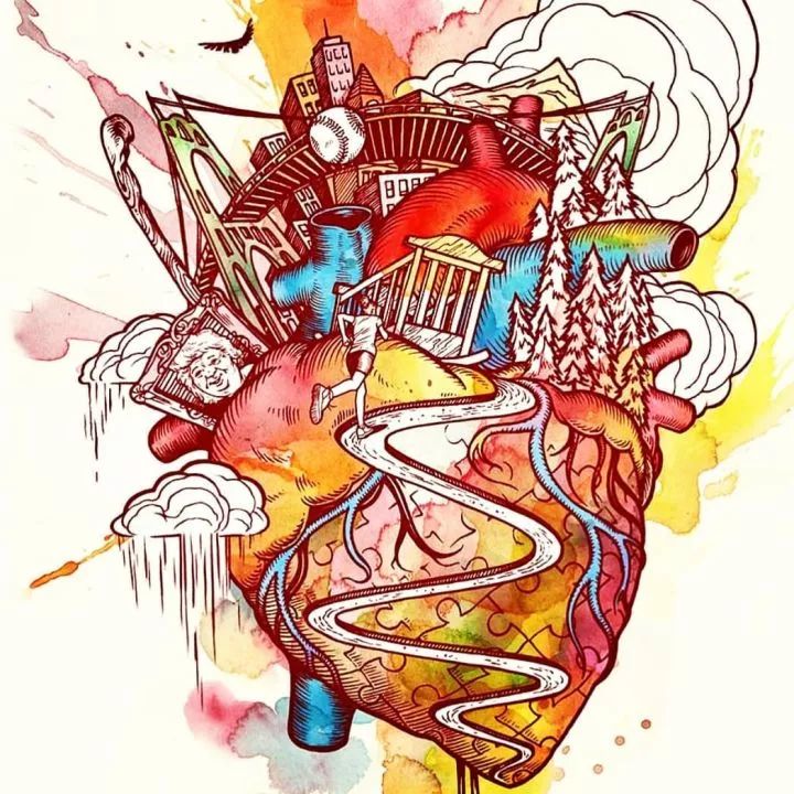 20幅关于心脏的插画,哪一幅你最喜欢?