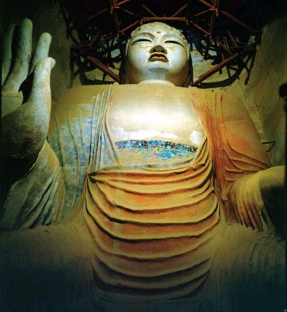 敦煌为什么开凿南北弥勒大像?_大佛