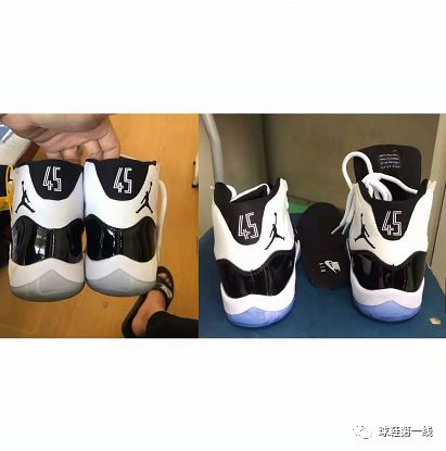 aj11康扣球鞋真假对比air jordan 11 aj11 康扣 黑白 情侣 378038